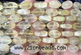 CCB2502 15 inches 9*14mm faceted marquise lemon quartz beads