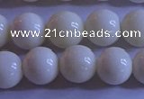 CCB303 15.5 inches 9mm round white coral beads wholesale