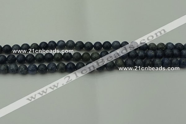 CCB450 15.5 inches 4mm round blue coral beads wholesale