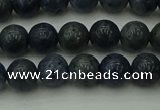 CCB451 15.5 inches 6mm round blue coral beads wholesale