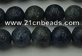 CCB452 15.5 inches 8mm round blue coral beads wholesale