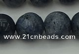 CCB457 15.5 inches 18mm round blue coral beads wholesale