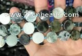 CCB505 15.5 inches 14mm coin jade gemstone beads wholesale