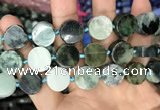 CCB506 15.5 inches 16mm coin jade gemstone beads wholesale