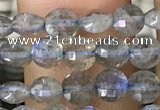 CCB540 15.5 inches 4mm faceted coin labradorite gemstone beads