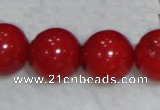 CCB58 15.5 inches 13-14mm round red coral beads Wholesale CCB58 15.5 inches 13-14mm round red coral beads Wholesale