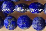 CCB624 15.5 inches 6mm faceted coin lapis lazuli gemstone beads