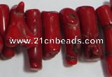 CCB65 16 inches irregular red coral beads Wholesale