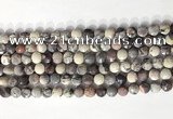 CCB761 15.5 inches 8mm faceted coin purple striped jasper beads