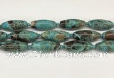 CCB784 15.5 inches 15*38mm - 16*40mm rice ocean agate beads