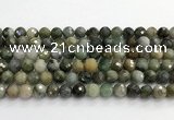 CCB794 15.5 inches 8mm faceted round jade gemstone beads wholesale