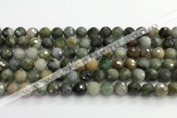 CCB794 15.5 inches 8mm faceted round jade gemstone beads wholesale