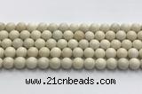 CCB823 15.5 inches 10mm round ivory jasper gemstone beads wholesale