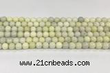 CCB829 15.5 inches 8mm round ivory jasper gemstone beads wholesale