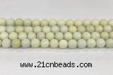 CCB831 15.5 inches 12mm round ivory jasper gemstone beads wholesale