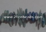 CCB88 15.5 inch 2*8mm irregular branch blue coral beads Wholesale