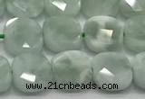 CCB905 15.5 inches 8*8mm faceted square angel skin beads