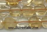 CCB907 15.5 inches 8*8mm faceted square citrine beads