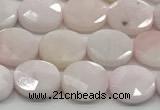 CCB937 15.5 inches 8*10mm faceted oval pink opal beads