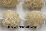 CCB951 15.5 inches 16mm - 22mm nugget desert rose crystal beads