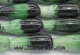 CCB960 15 inches 6*16mm teardrop hydrogrossular gemstone beads