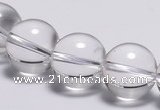 CCC04 15 inches 14mm round white crystal beads Wholesale