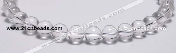 CCC04 15 inches 14mm round white crystal beads Wholesale