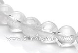 CCC07 15.5 inches 10mm round white crystal beads Wholesale