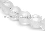 CCC08 15.5 inches 12mm round white crystal beads Wholesale