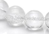 CCC10 15.5 inches 16mm round white crystal beads Wholesale