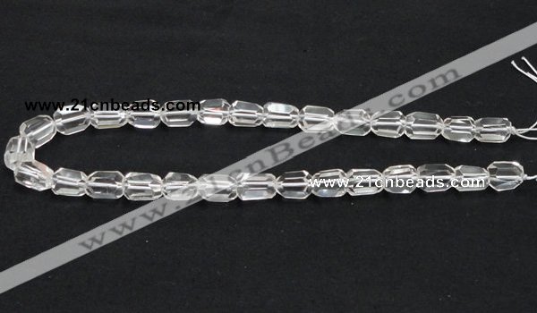 CCC217 10*14mm faceted freeform grade AB natural white crystal beads