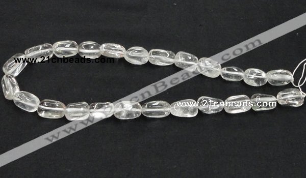 CCC222 10*16mm nugget grade AB natural white crystal beads