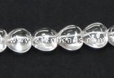 CCC236 10*10mm heart grade AB natural white crystal beads wholesale