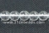 CCC259 15.5 inches 10mm round grade A natural white crystal beads