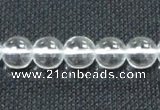 CCC259 15.5 inches 10mm round grade A natural white crystal beads
