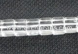 CCC260 15.5 inches 8*8mm cube grade A natural white crystal beads