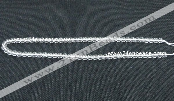 CCC277 15.5 inches 4mm round A grade natural white crystal beads