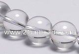 CCC31 15.5 inches 12mm round synthetic white crystal beads