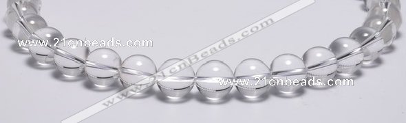 CCC31 15.5 inches 12mm round synthetic white crystal beads