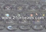 CCC401 15.5 inches 6mm round AB-color white crystal beads