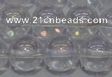 CCC402 15.5 inches 8mm round AB-color white crystal beads