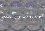 CCC403 15.5 inches 10mm round AB-color white crystal beads