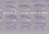 CCC623 15.5 inches 10mm faceted round natural white crystal beads