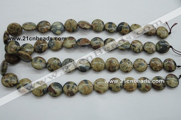 CCD03 15.5 inches 16mm flat round cordierite beads wholesale