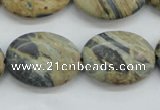 CCD06 15.5 inches 18*25mm oval cordierite beads wholesale