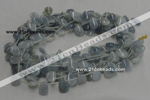 CCE07 16 inches 13*18mm flat teardrop celestite gemstone beads