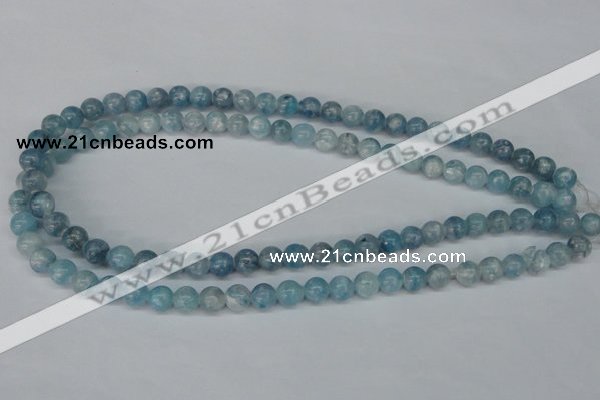 CCE51 15.5 inches 8mm round dyed natural celestite gemstone beads