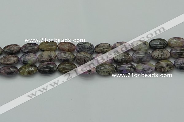 CCG103 15.5 inches 13*18mm oval charoite gemstone beads