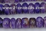 CCG117 15.5 inches 5*9mm rondelle charoite gemstone beads