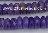 CCG122 15.5 inches 5*9mm rondelle charoite gemstone beads